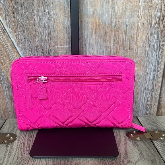 Vera Bradley Fuchsia Pink Quilted Wallet - Picture 2 of 11